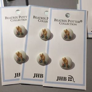 Peter Rabbit Beatrix Potter Buttons- Add To Items!